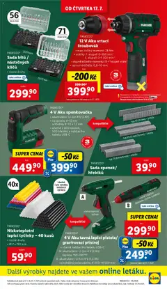 Lidl leták od 17.07.2025 | Strana: 35 | Produkty: Parkside, Tyčinky, Šroubovák, Sada bitů