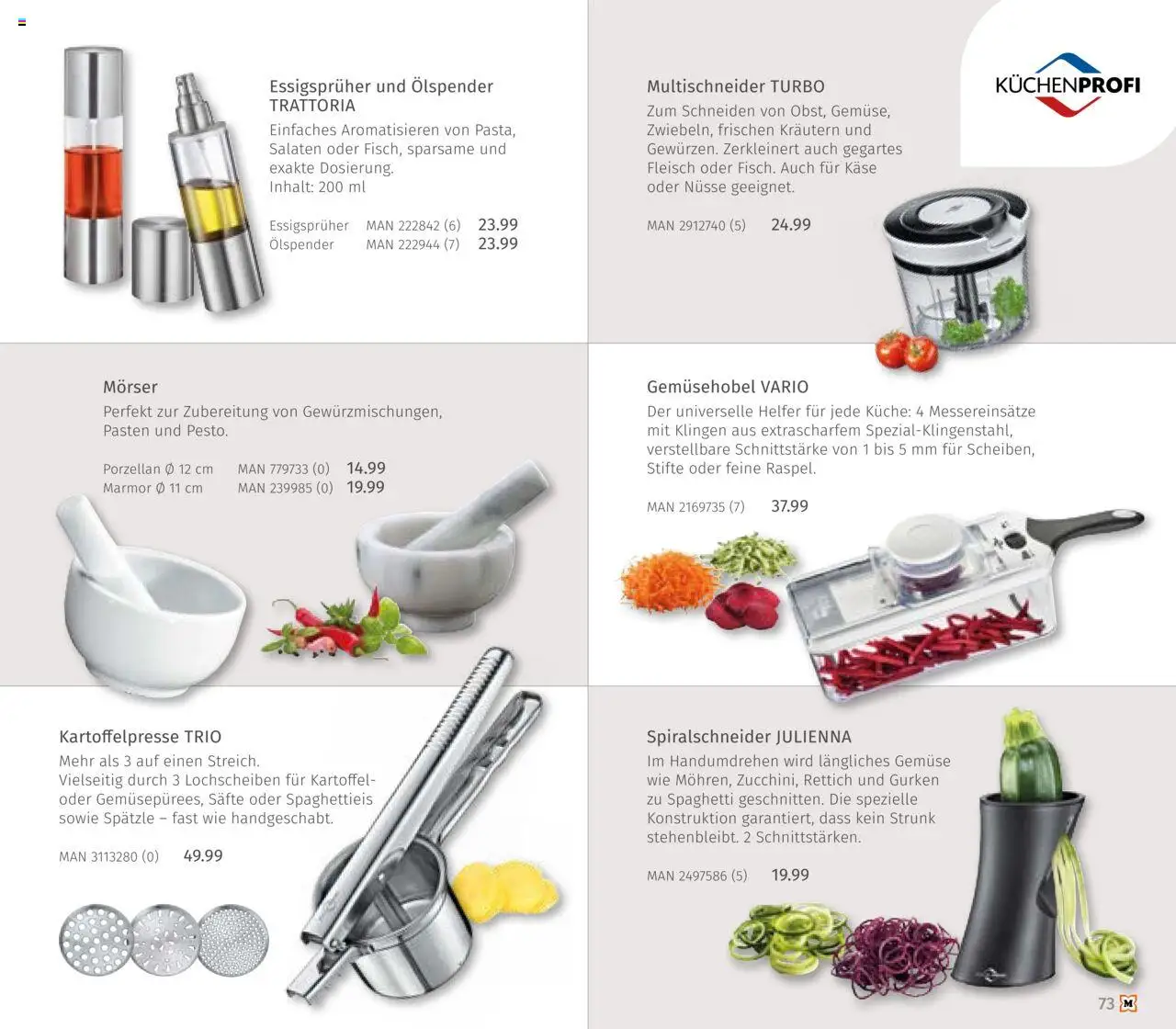 Müller Haushalt & Ambiente gültig ab 01.10.2025 | Seite: 73 | Produkte: Nüsse, Gurken, Gemüse, Käse