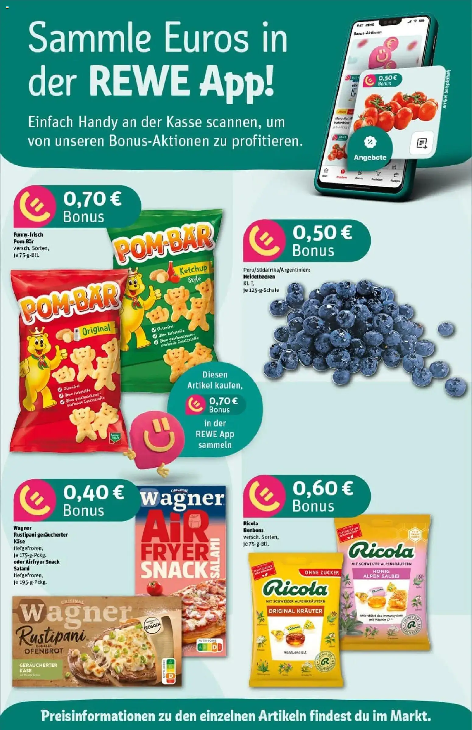 Rewe prospekt Harzgerode	 – gültig ab 01.12.2025 | Seite: 2 | Produkte: Heidelbeeren, Zucker, Salami, Chips