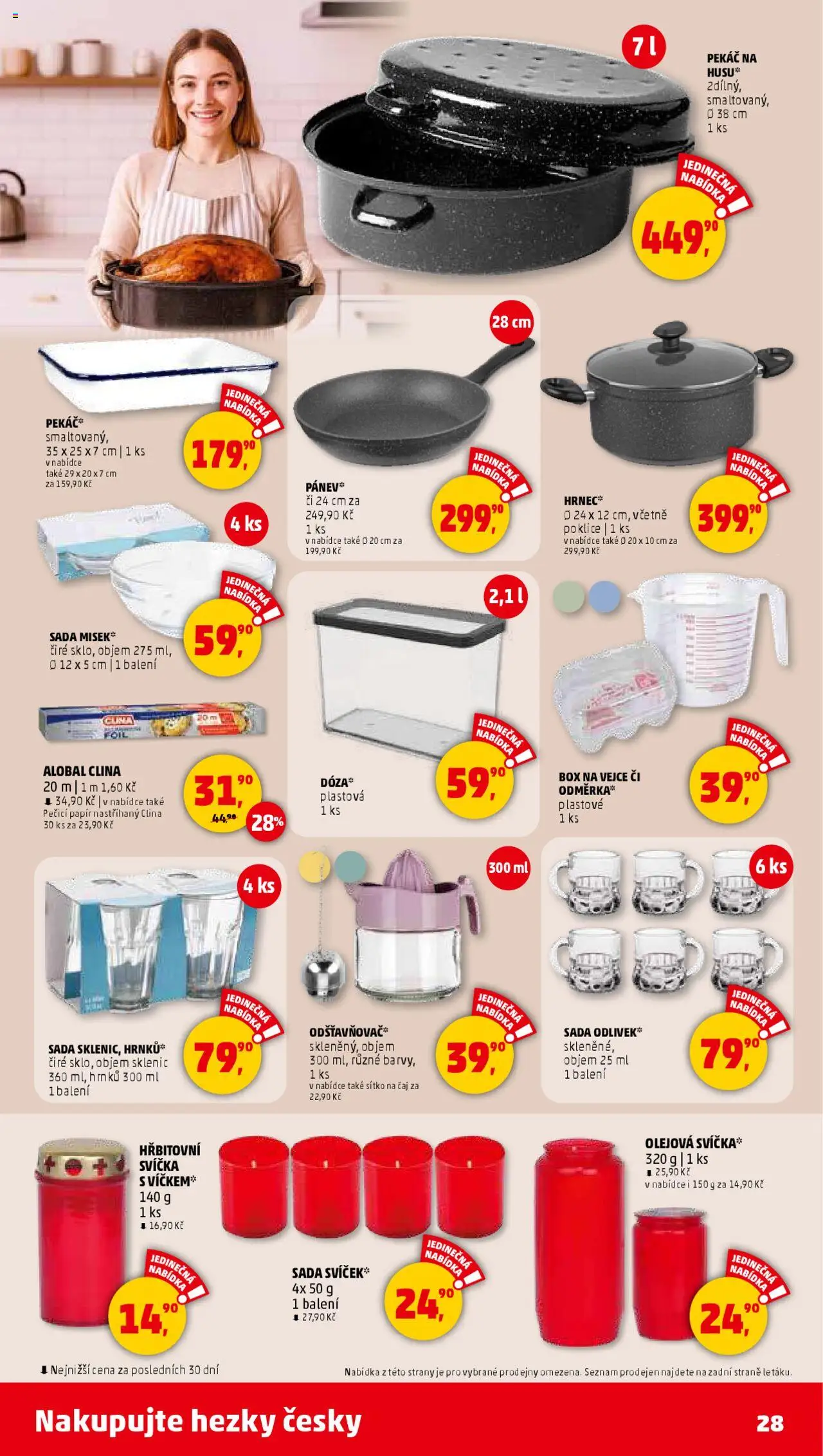 Penny Market leták - Čtvrtečník od 23.10.2025 | Strana: 28 | Produkty: Box, Pekáč, Poklice, Svíčka