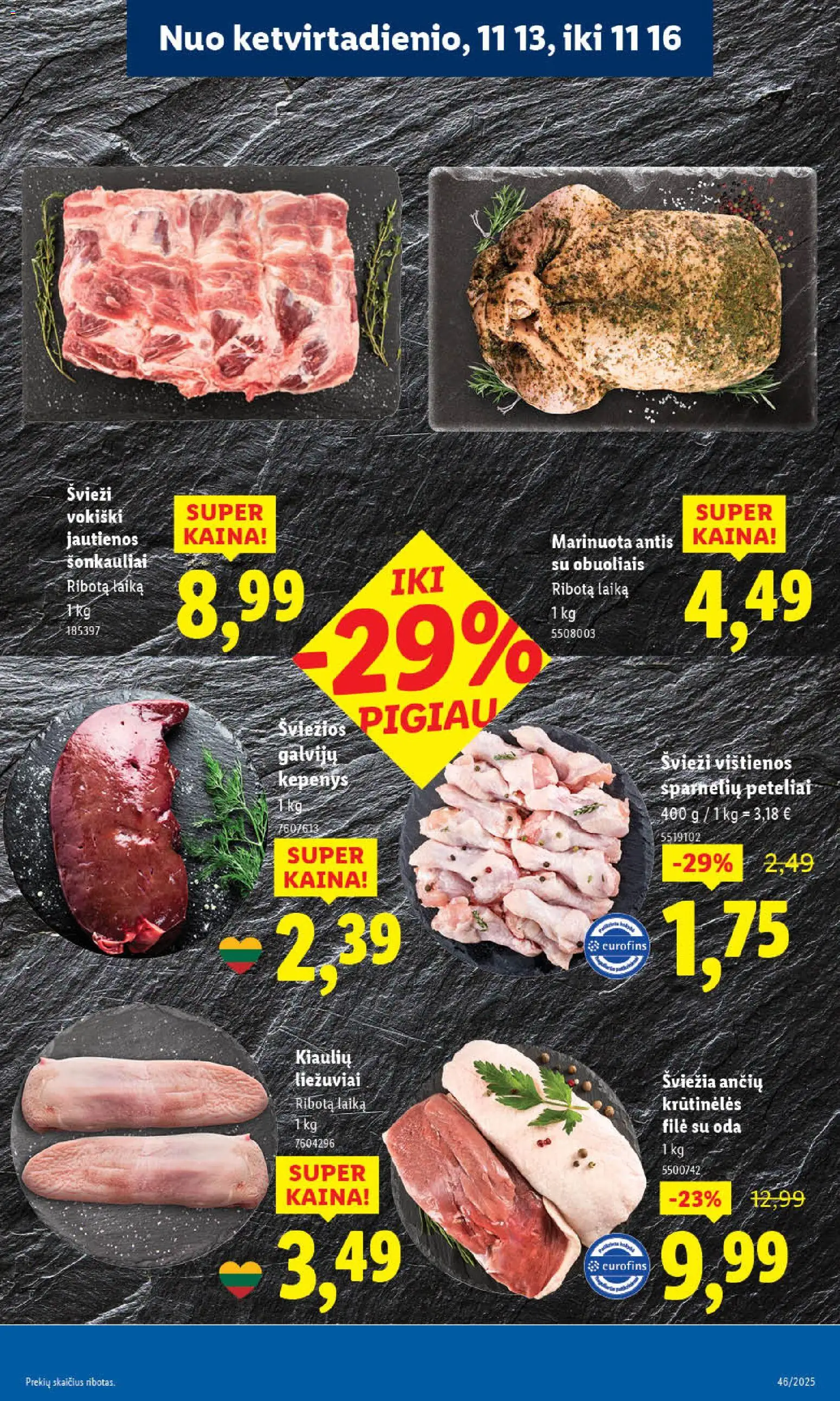 LIDL akcijos nuo 10.11.2025 | Puslapis: 43 | Prekių: Vištienos, Jautienos