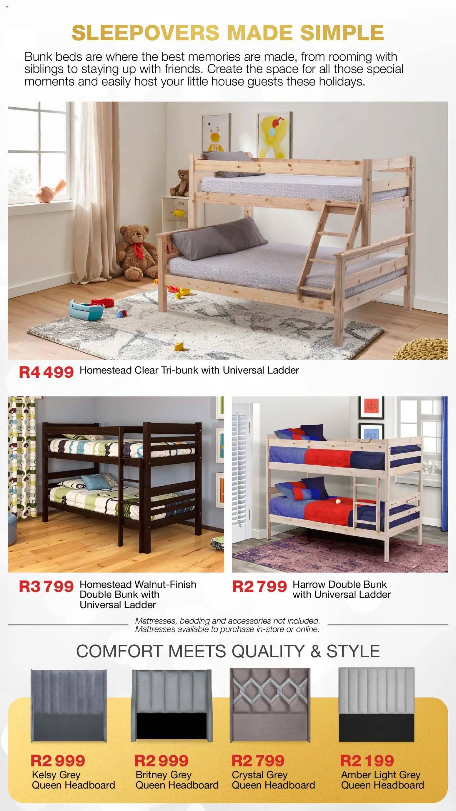New OK Furniture catalogue – valid from 17.11.2025 | Page: 21 | Products: Headboard, Light, Double bunk