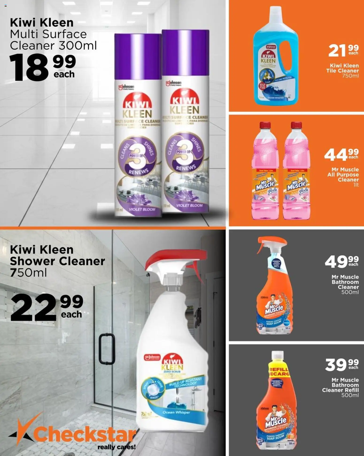 New Check Star catalogue – valid from 25.03.2026 | Page: 7 | Products: Shower, Surface cleaner, Soap, Scrub