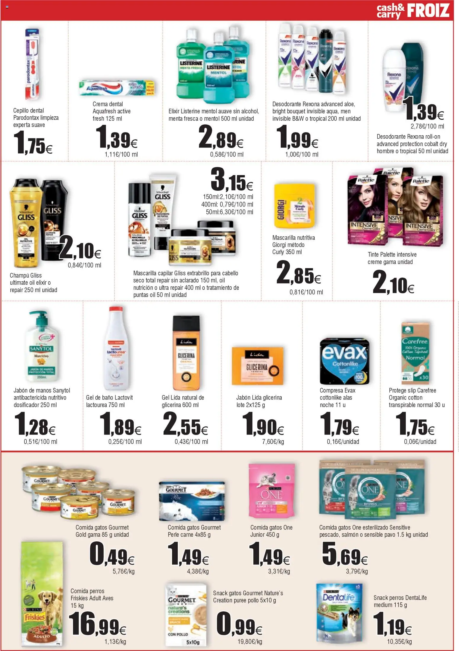 Froiz - Folleto Cash │ válido desde el 07.01.2026 | Página: 15 | Productos: Cepillo, Jabón, Gel de baño, Baño