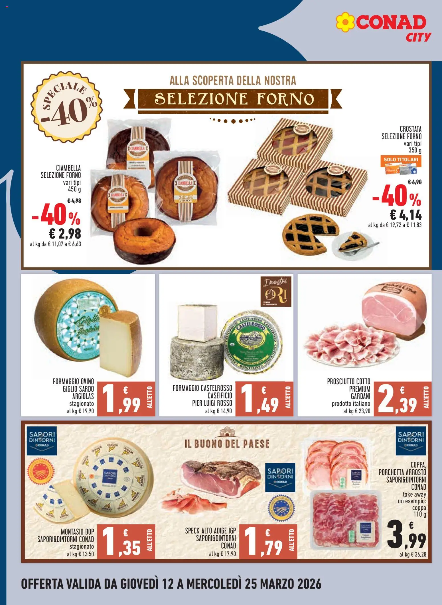 Volantino Conad del 12.03.2026 | Pagina: 8 | Prodotti: Speck, Prosciutto Cotto, Prosciutto, Ovino