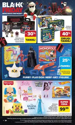 Pogląd oferty "Carrefour Black Friday" - ważna od 17.11.2025 | Strona: 4 | Produkty: Karta, Lalka, Barbie, Figurki