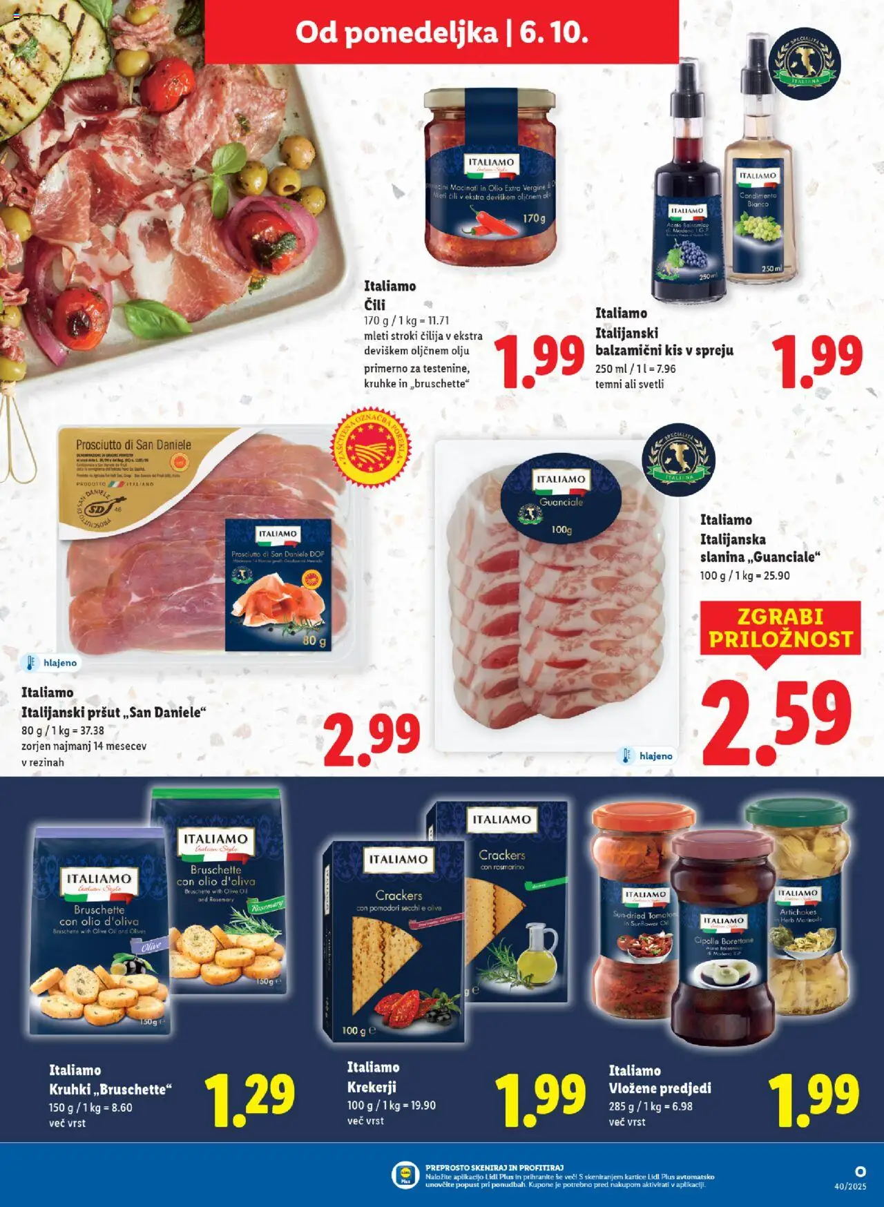 Novi Lidl katalog ponudbe – veljaven od 02.10.2025 | Stran: 53 | Izdelki: Pršut, Slanina, Kis, Cili
