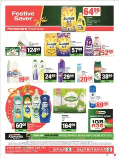 Superspar specials catalogue – valid from 08.12.2025 | Page: 20 | Products: TV, Toilet, Washing powder, Dishwashing liquid