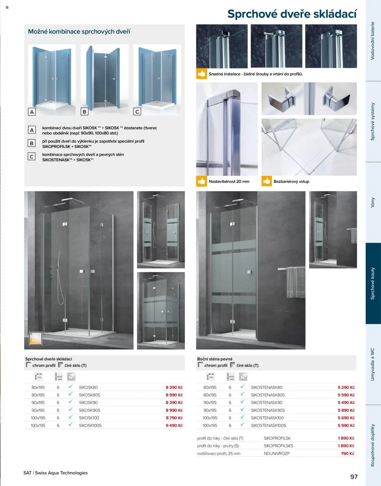Siko koupelny katalog SAT od 26.05.2025 | Strana: 97 | Produkty: Wc, Baterie