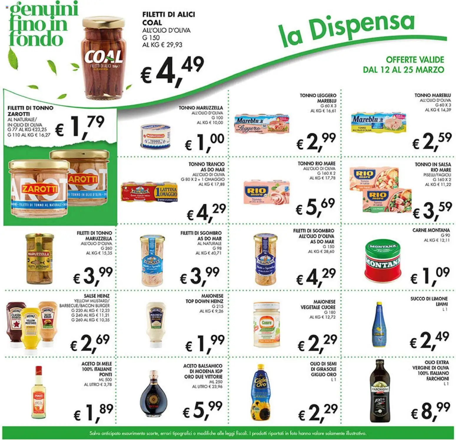 Volantino Coal del 12.03.2026 | Pagina: 23 | Prodotti: Aceto di mele, Olio, Top, Alici