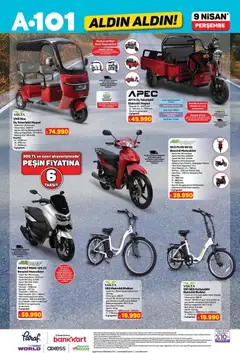 09.04.2026 tarihinden itibaren geçerli olan A101 kataloğu önizlemesi | Sayfa: 8 | Ürünler: Saat, Disk, Ağırlık