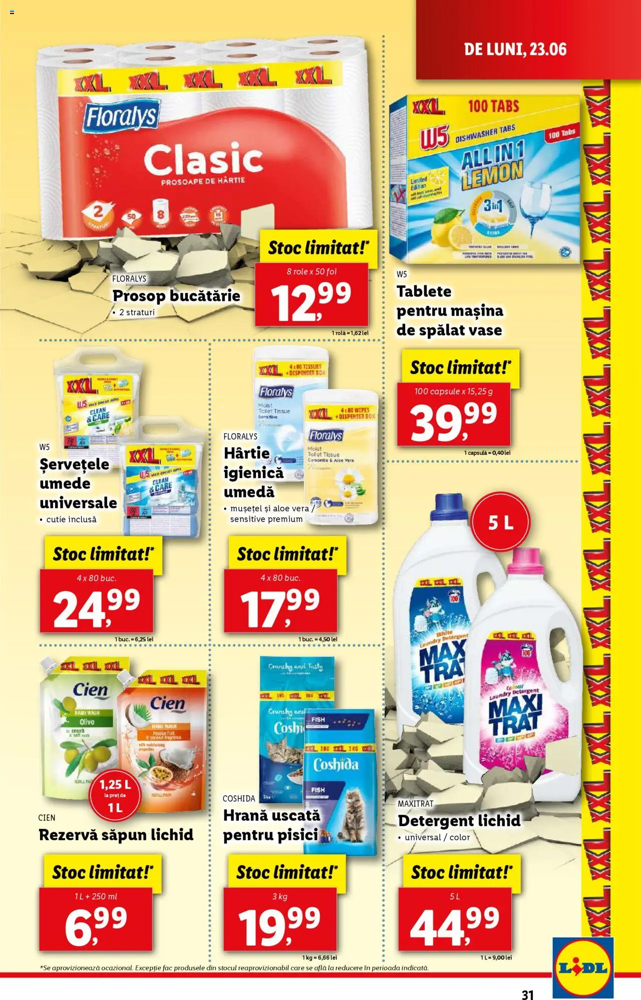 Catalog Lidl – valabil de la 23.06.2025 | Pagină: 31 | Produse: Pomelo, Aloe vera, Bucătărie, Detergent