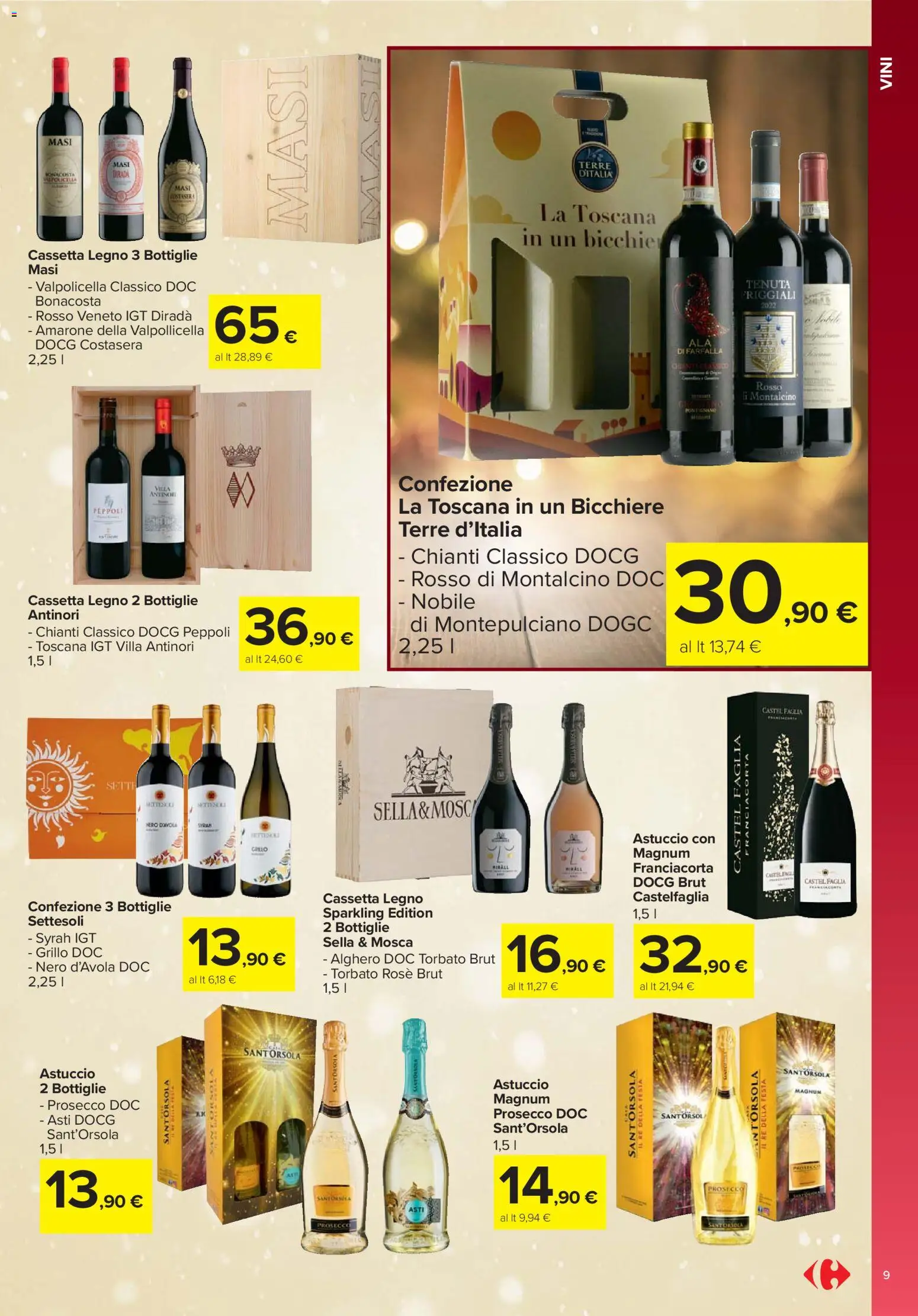 Volantino Carrefour del 13.11.2025 | Pagina: 9 | Prodotti: Prosecco, Astuccio