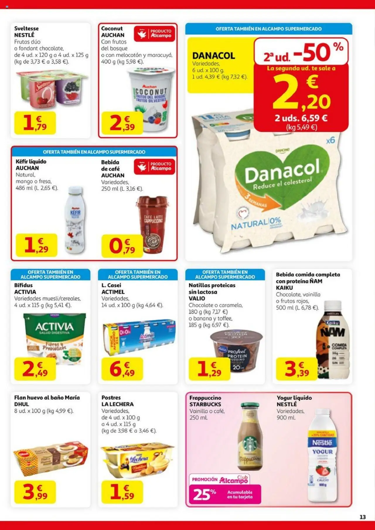 Alcampo - HG Madrid Unificado │ válido desde el 11.09.2025 | Página: 13 | Productos: Café, Chocolate, Té, Ρούτερ