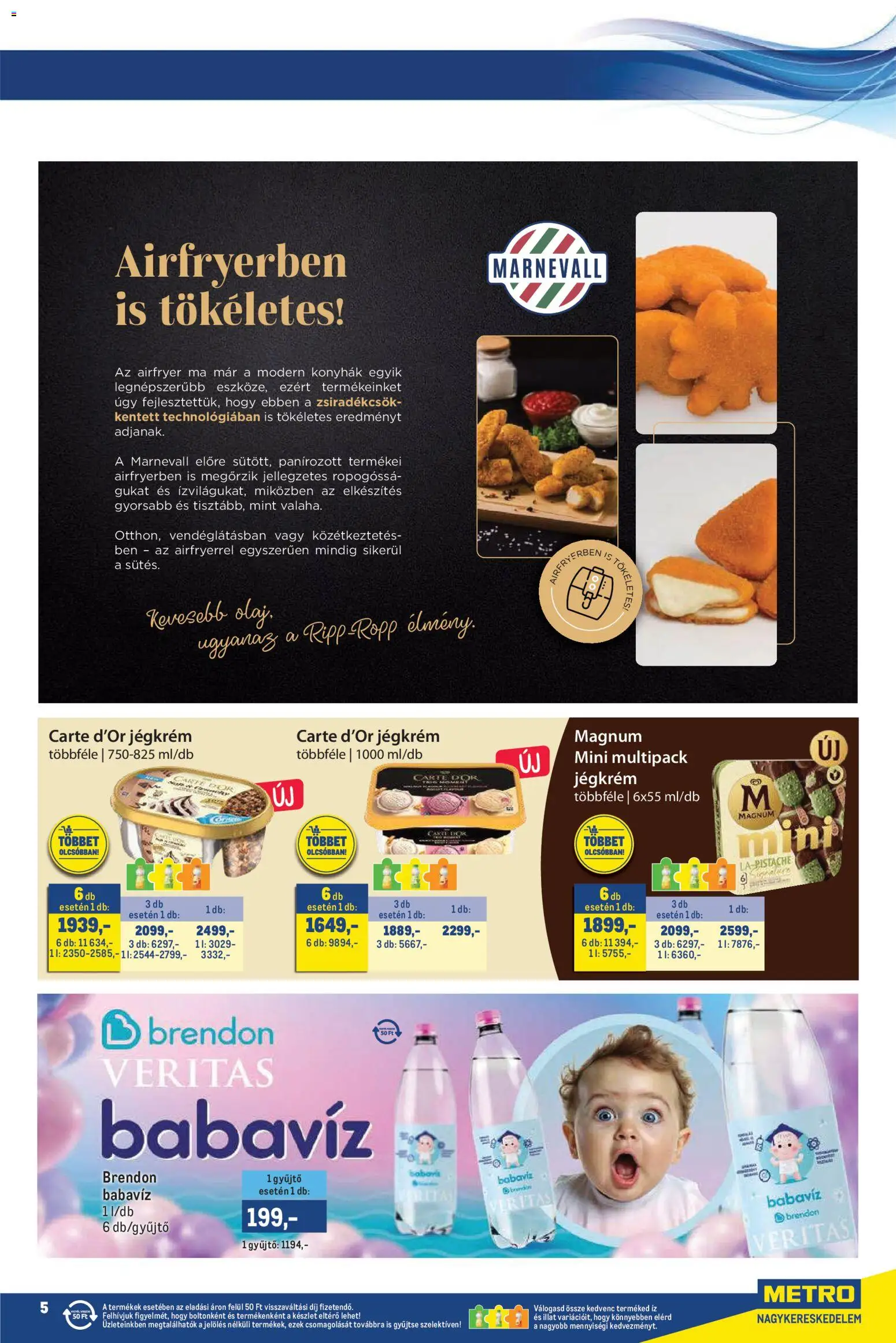 Metro akciós ujság - amely érvényes a következő dátumtól: 02.05.2026 | Oldal: 5 | Termékek: Magnum, Jégkrém