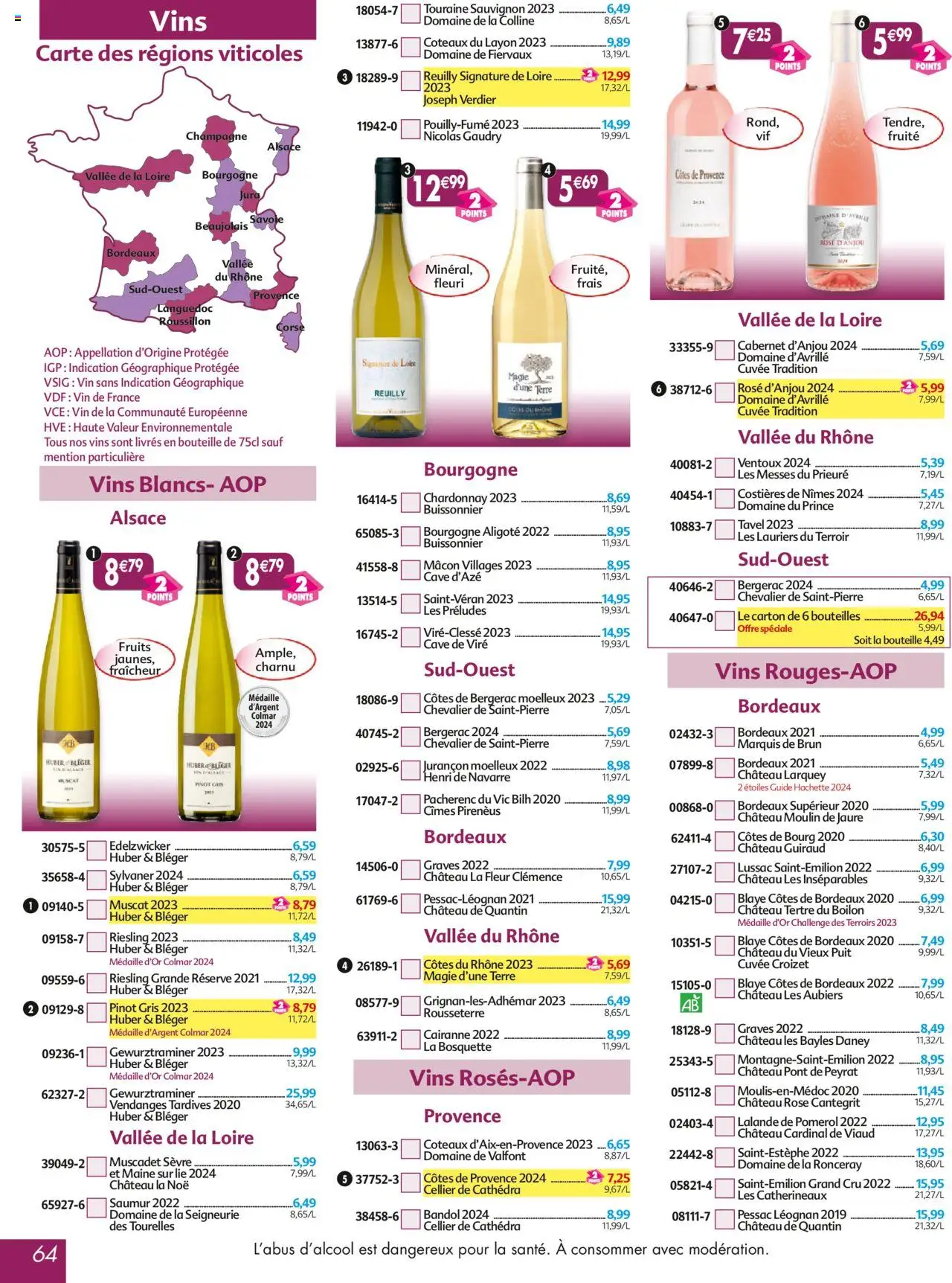  | Page: 64 | Produits: Champagne, Vin, Coteaux du layon