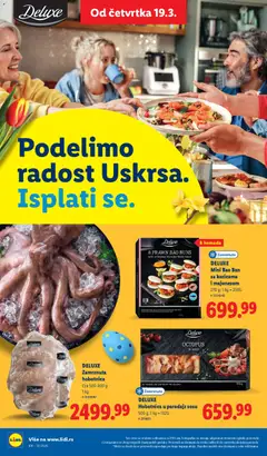 DELUXE Zamrznuta hobotnica, Cca 500-800 g - pregled Lidl kataloga - važi od 19.03.2026 | Strana: 40