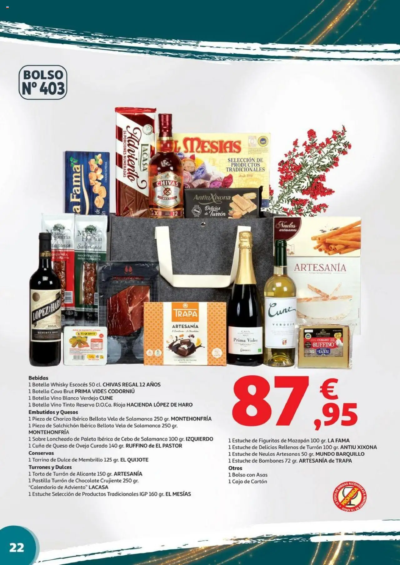 Alcampo - Valencia y Castellón │ válido desde el 06.11.2025 | Página: 22 | Productos: Chocolate, Bolso, Vela, Caja