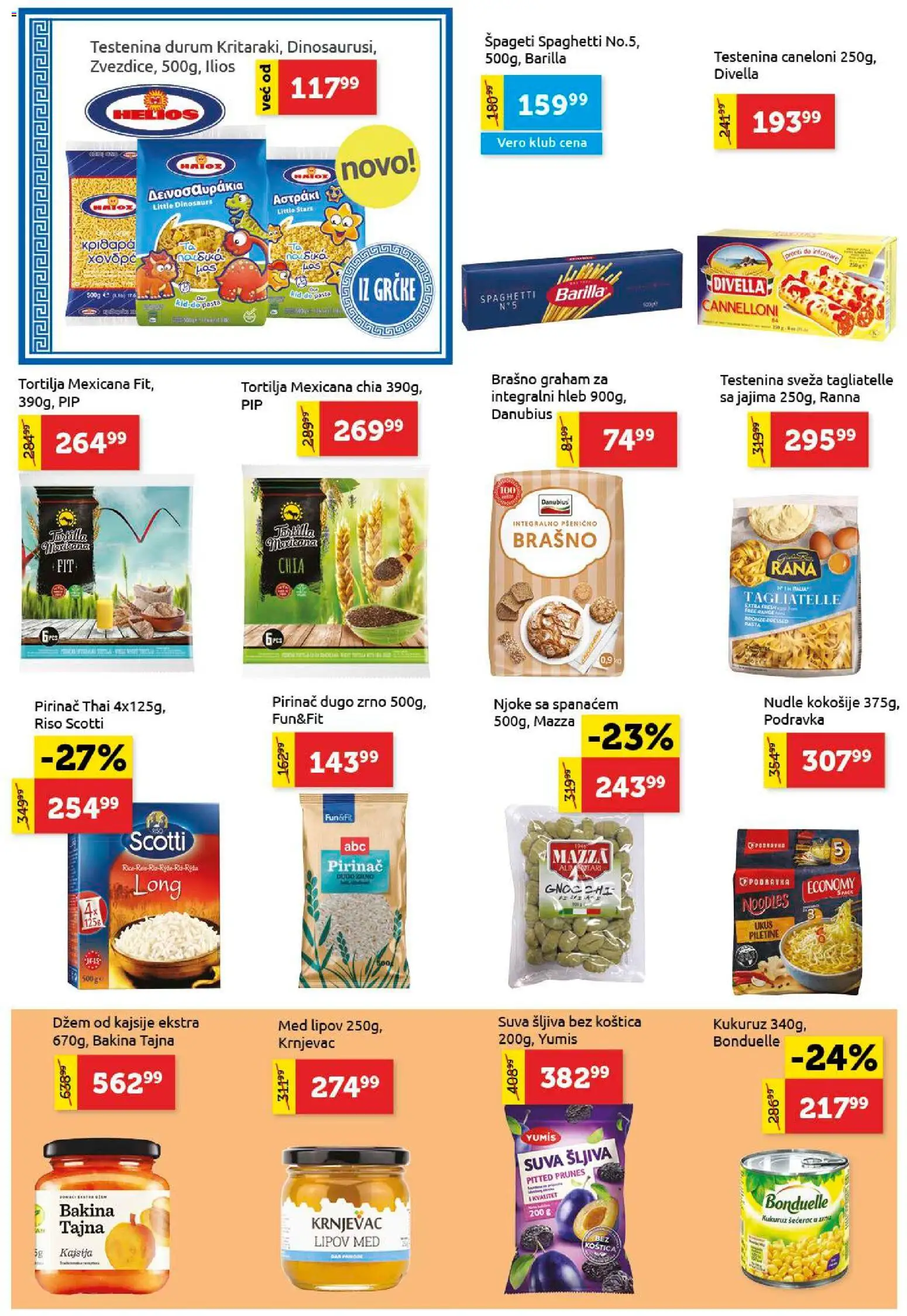 SuperVERO katalog - važi od 27.11.2025 | Strana: 10 | Proizvode: Dzem, Brašno, Kukuruz, Pirinač