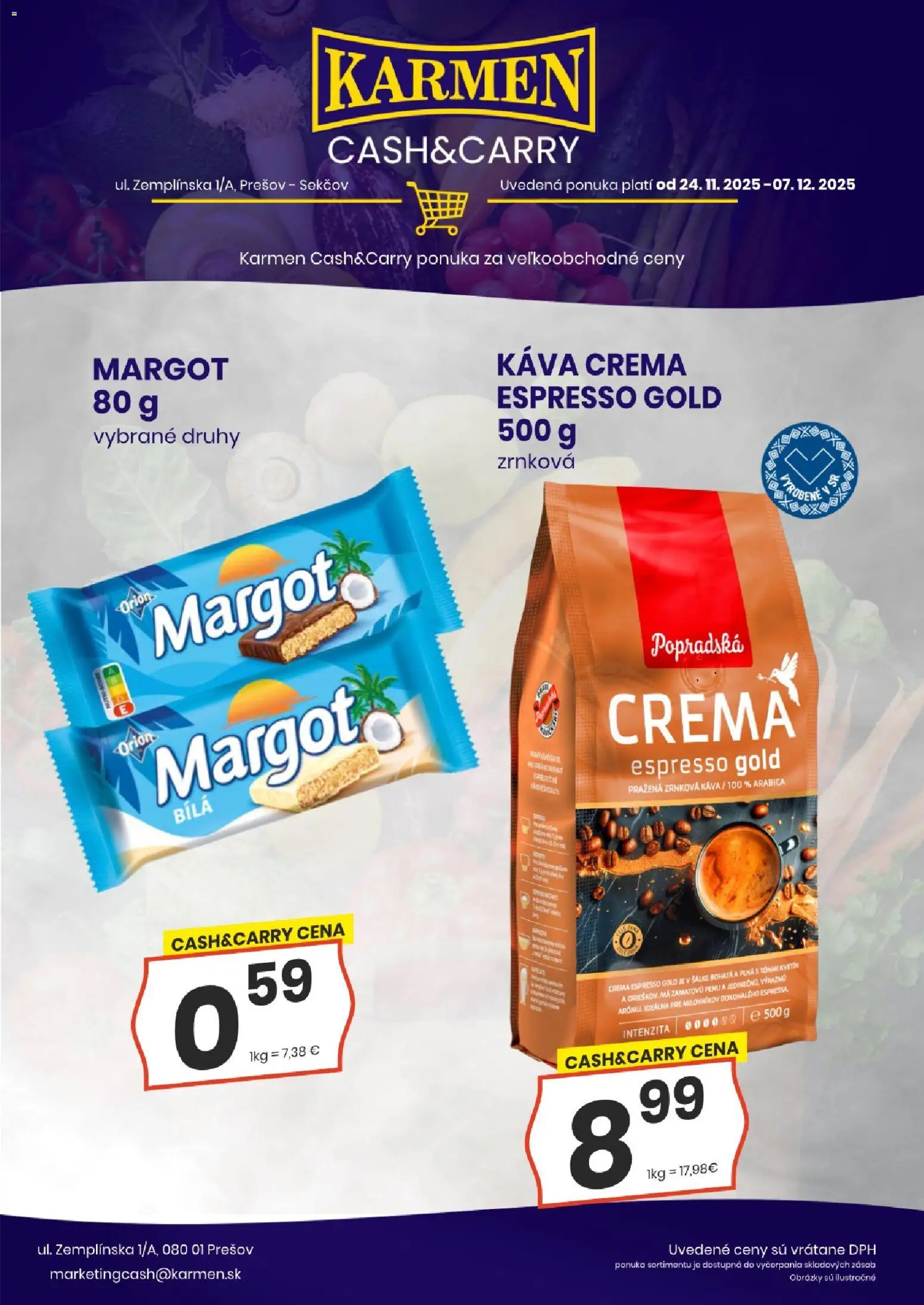 Nové KARMEN CBA akcie – leták je platný od 24.11.2025 | Strana: 4 | Produkty: Káva, Zrnková káva