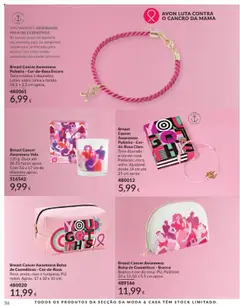 Breast Cancer Awareness Bolsa de Cosméticos - Cor-de-Rosa, Rosa, preto, roxo e turquesa. PU, nylon. Aprox. 17 x 10 x 10 cm. │ válido de 01.08.2025 | Página: 36