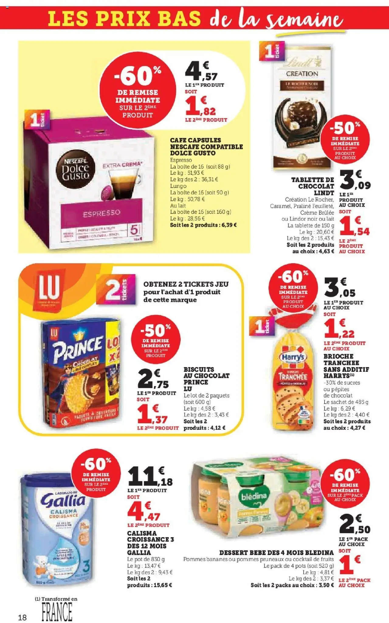 {H1} | Page: 18 | Produits: Tablette, Pruneaux, Lait, Café