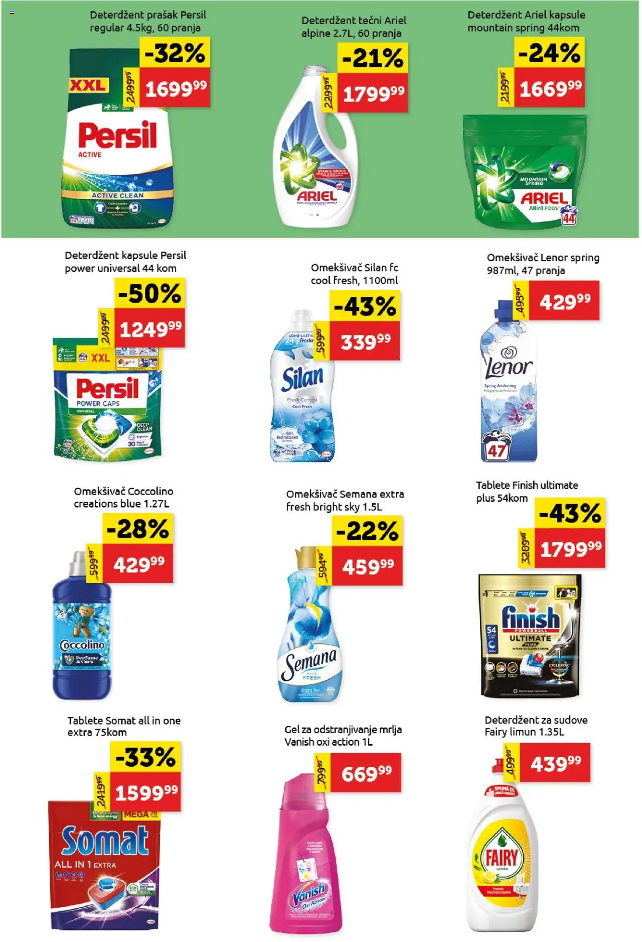 SuperVERO katalog - važi od 18.09.2025 | Strana: 23 | Proizvode: Somat, Ariel, Kapsule, Silan