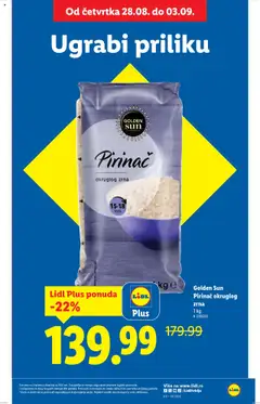 Lidl katalog - važi od 28.08.2025 | Strana: 5 | Proizvode: Pirinač