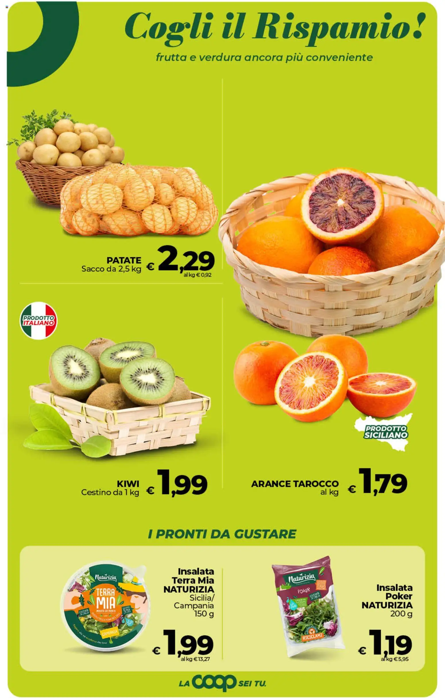 Volantino COOP del 24.02.2026 | Pagina: 11 | Prodotti: Arance, Insalata, Frutta, Cestino