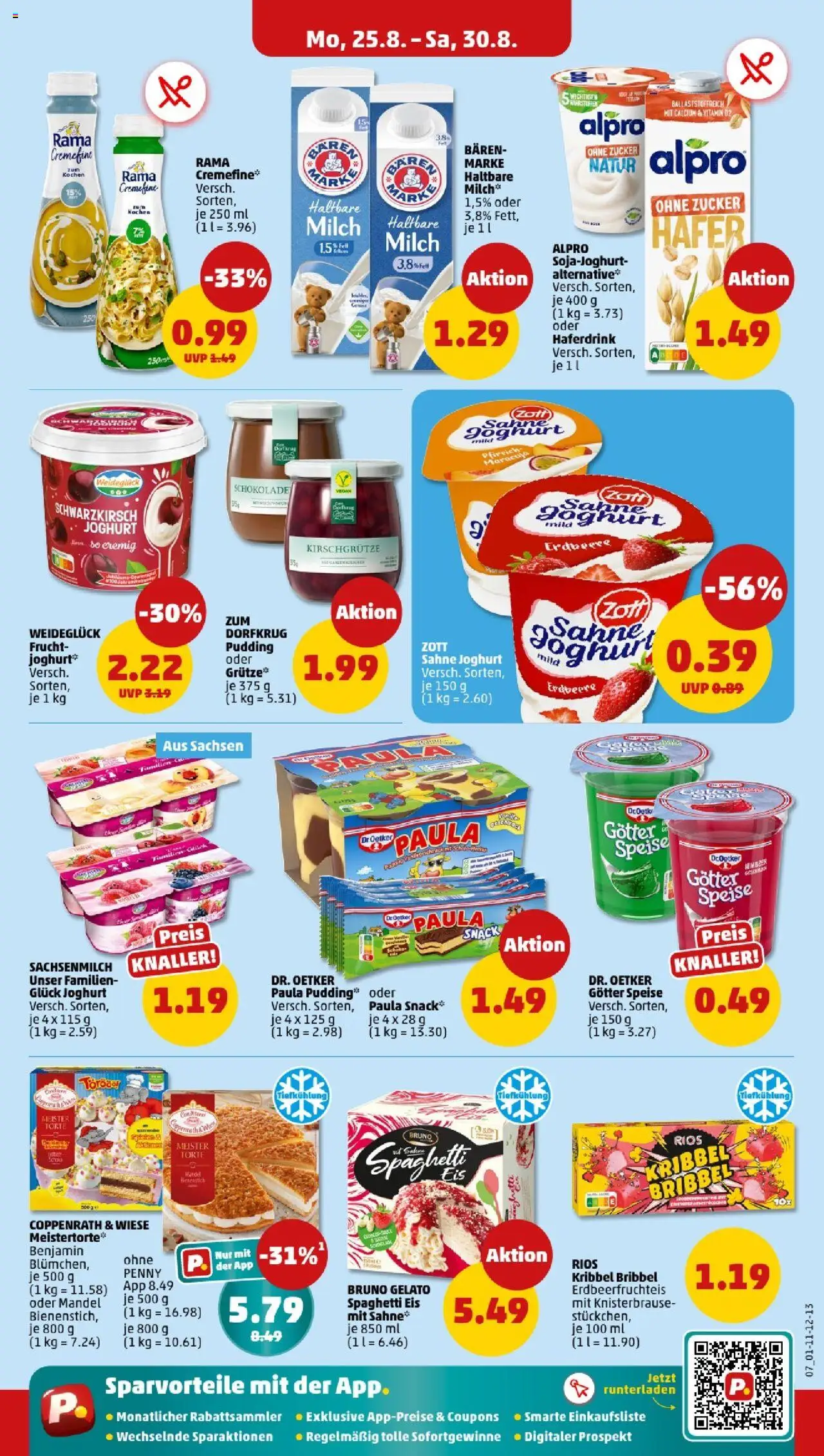 Penny - Sachsen  - gültig ab dem 25.08.2025 | Seite: 7 | Produkte: Rama, Joghurt, Alpro, Zucker