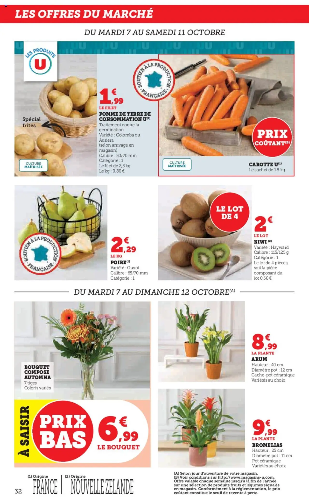 {H1} | Page: 32 | Produits: Pomme, Frites, Kiwi, Carotte