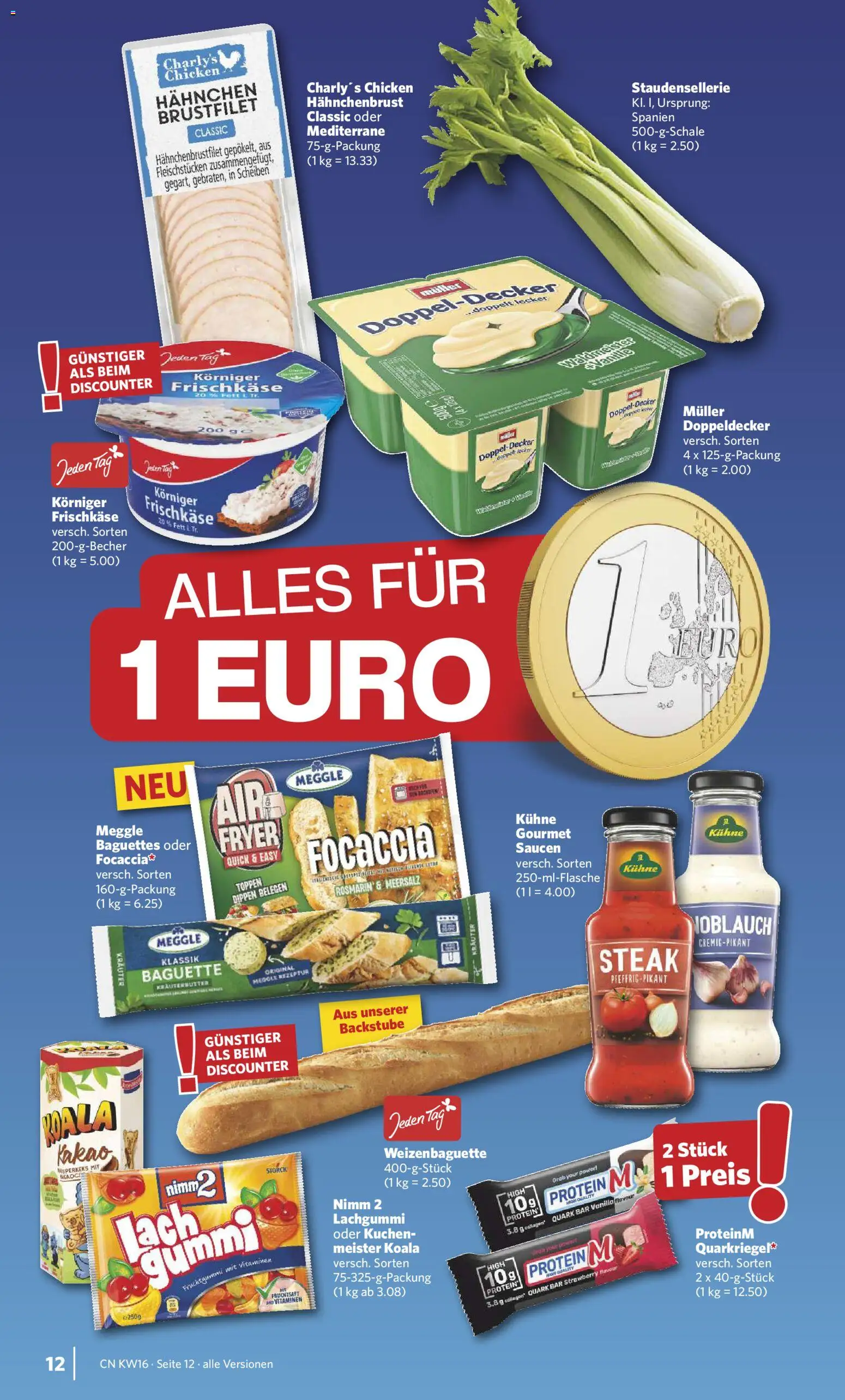 Combi Prospekt 	 – gültig ab 13.04.2026 | Seite: 12 | Produkte: Hahnchen, Baguette, Steak, Frischkase