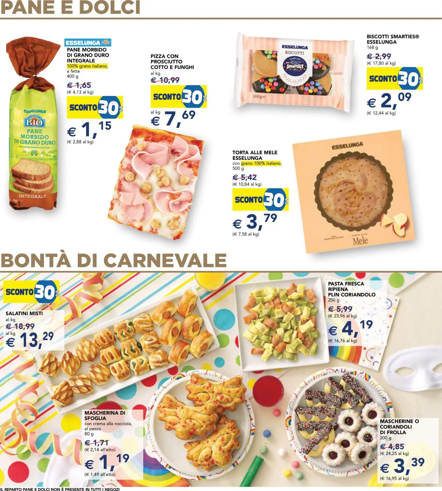 Volantino Esselunga S del 29.01.2026 | Pagina: 17 | Prodotti: Prosciutto Cotto, Pane, Pizza, Prosciutto