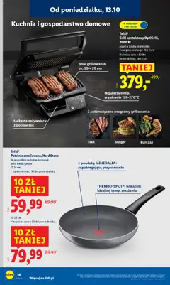 Pogląd oferty "Tefal® Patelnia emaliowana, Hard Stone, Patelnia emaliowana, Hard Stone do wszystkich rodzajów kuchenek poza indukcyjnymi Ø24 cm" - ważna od 13.10.2025 | Strona: 14 | Produkty: Kurczak, Grill, Sok, Patelnia