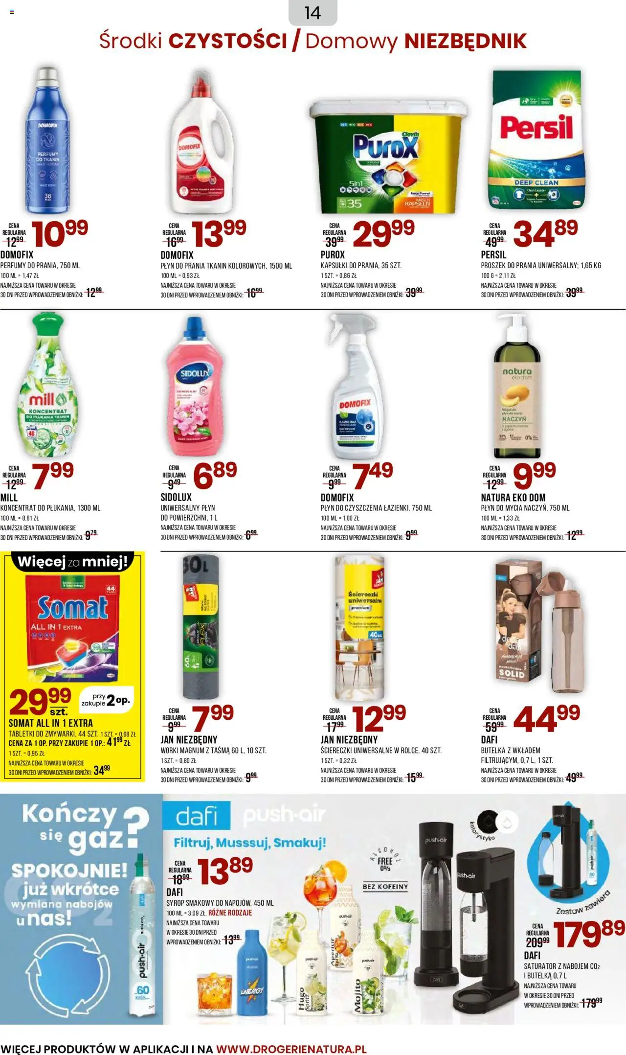 Drogerie Natura Gazetka od 04.08.2025 | Strona: 14 | Produkty: Syrop, Persil, Proszek do prania, Detergent