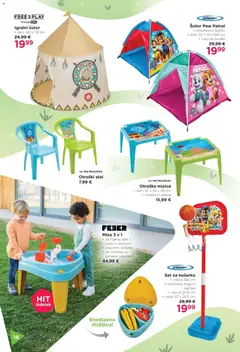 Baby center katalog akcije – veljaven od 12.03.2026 | Stran: 18 | Izdelki: Šotor, Mizica, Miza, Stol