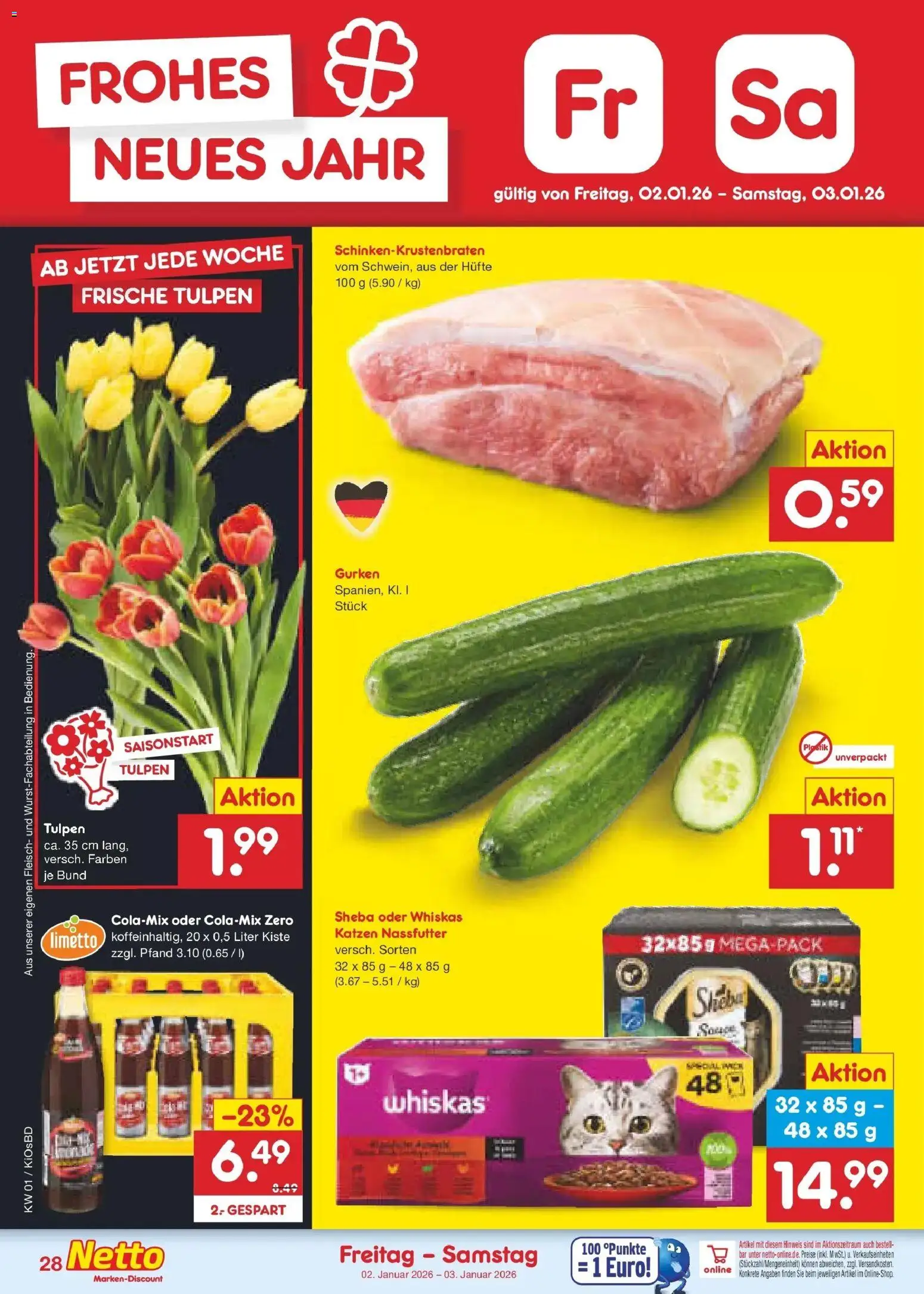 Netto Marken-Discount prospekt Mistelbach	 – gültig ab 28.12.2025 | Seite: 33 | Produkte: Sheba, Fleisch, Gurken, Whiskas