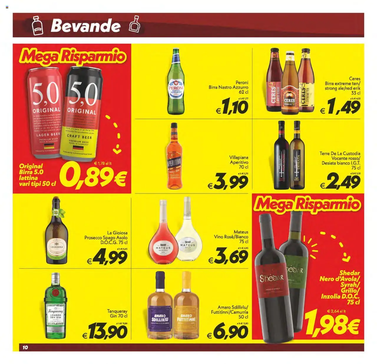 Volantino SuperConveniente del 14.10.2025 | Pagina: 10 | Prodotti: Prosecco, Vino, Ceres, The