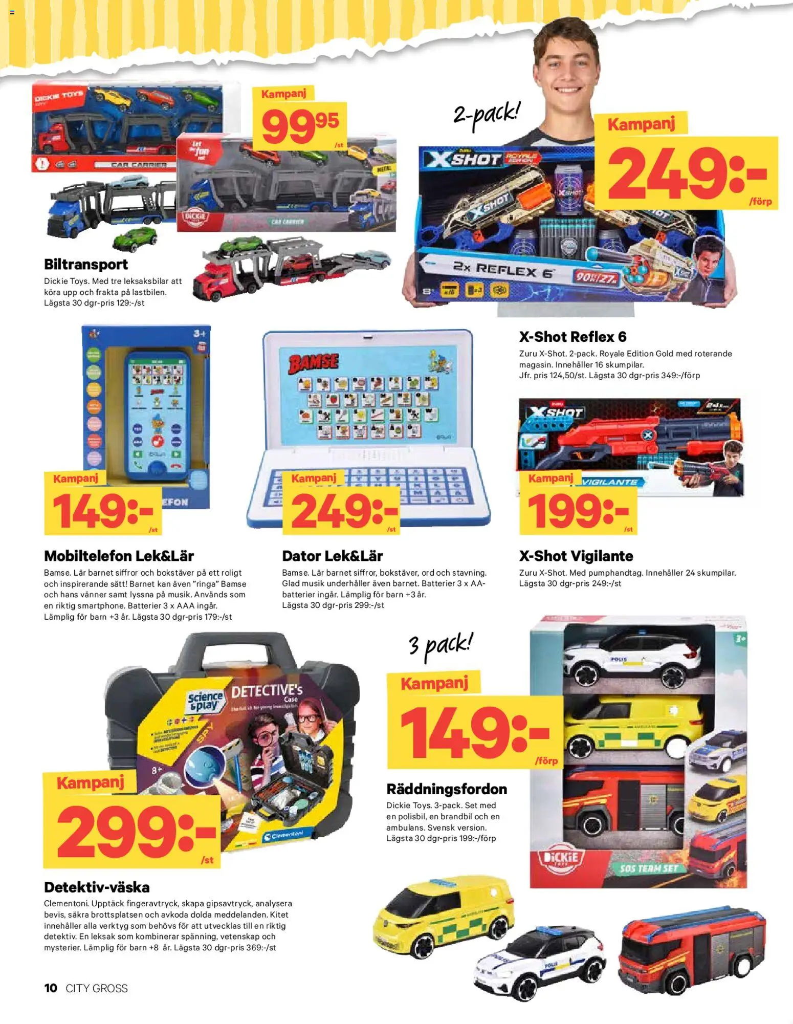 City Gross reklamblad aktuell från 17.11.2025 | Sida: 18 | Produkter: Batterier, Set, Dator