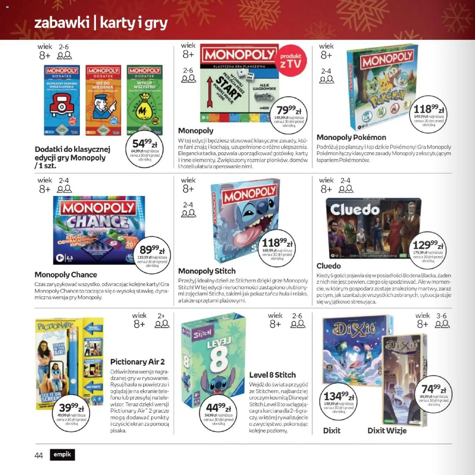 Empik promocje - Xmas Zabawki od 26.11.2025 | Strona: 44 | Produkty: Gra, Por, Gry