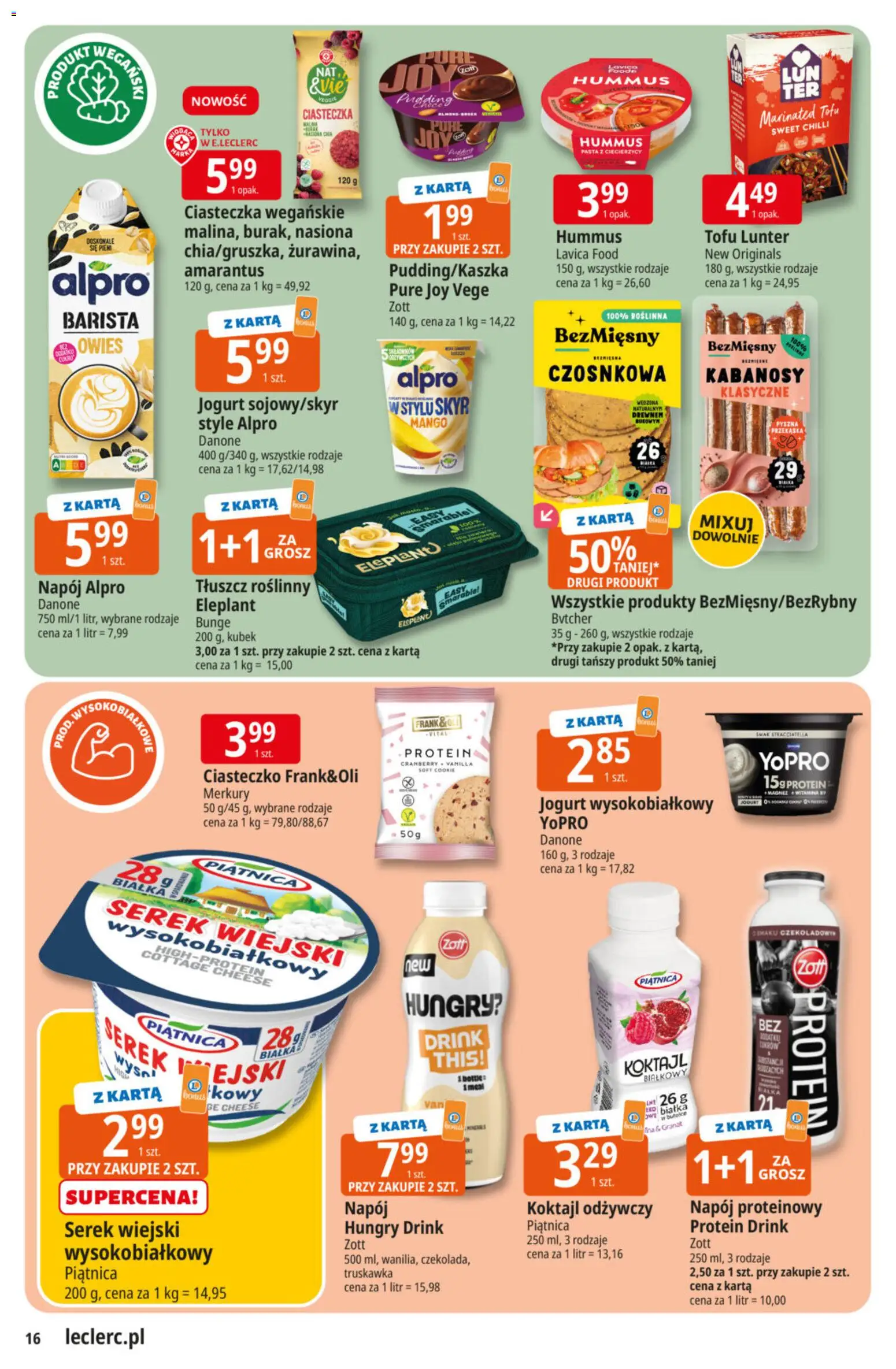 E.Leclerc Gazetka od 24.02.2026 | Strona: 16 | Produkty: Mango, Alpro, Jogurt, Amarantus