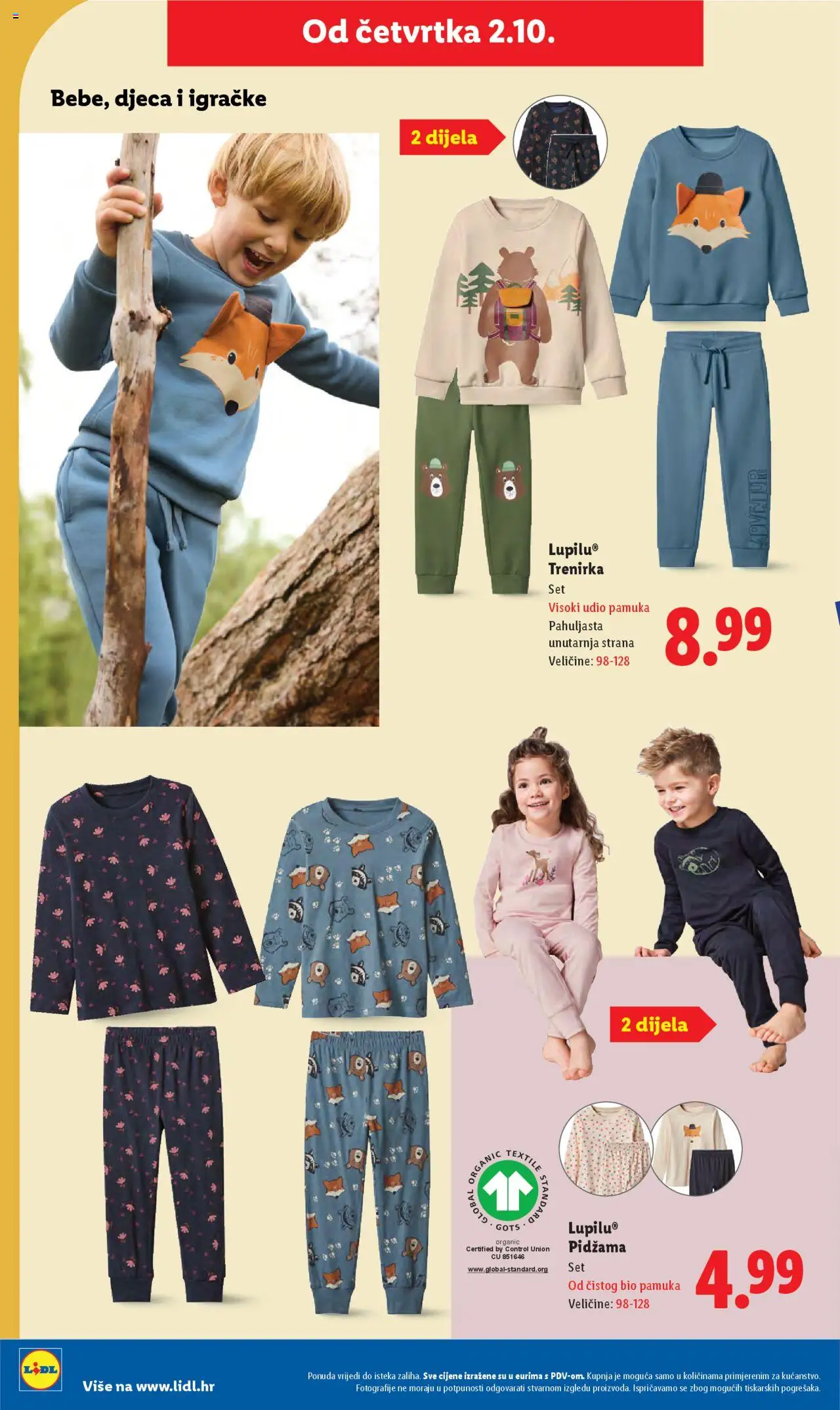 Lidl katalog | vrijedi od 29.09.2025 | Stranica: 52 | Proizvodi: Pidžama, Trenirka