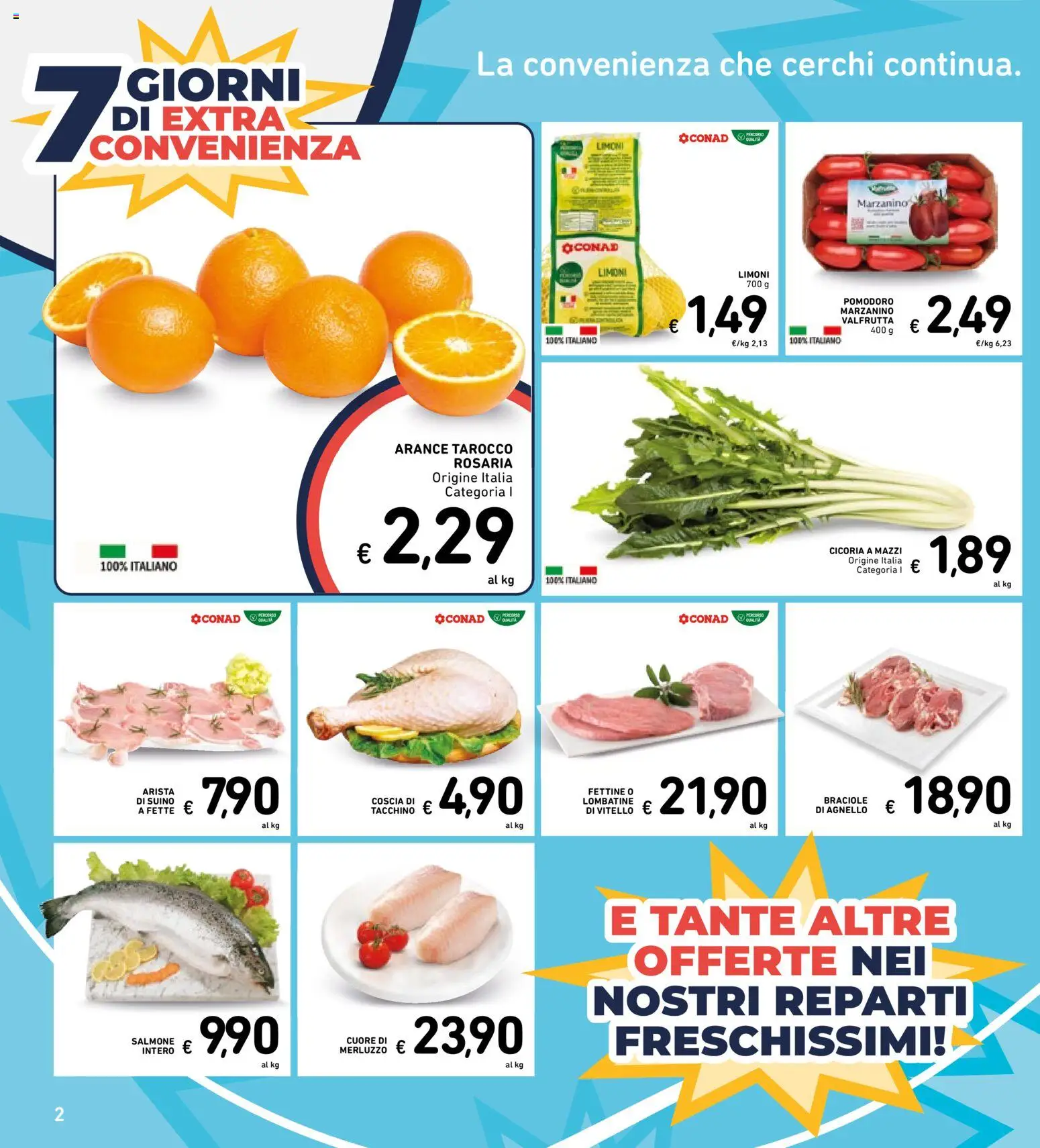 Volantino Spazio Conad del 13.02.2026 | Pagina: 29 | Prodotti: Salmone, Suino, Vitello, Agnello