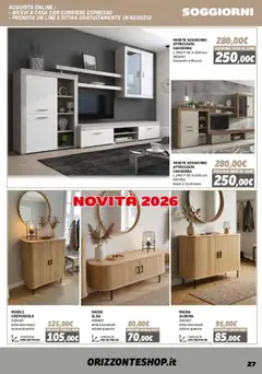Anteprima del volantino Orizzonte Mobile catalogo valido a partire dal 16.01.2026 | Pagina: 27 | Prodotti: Mobile