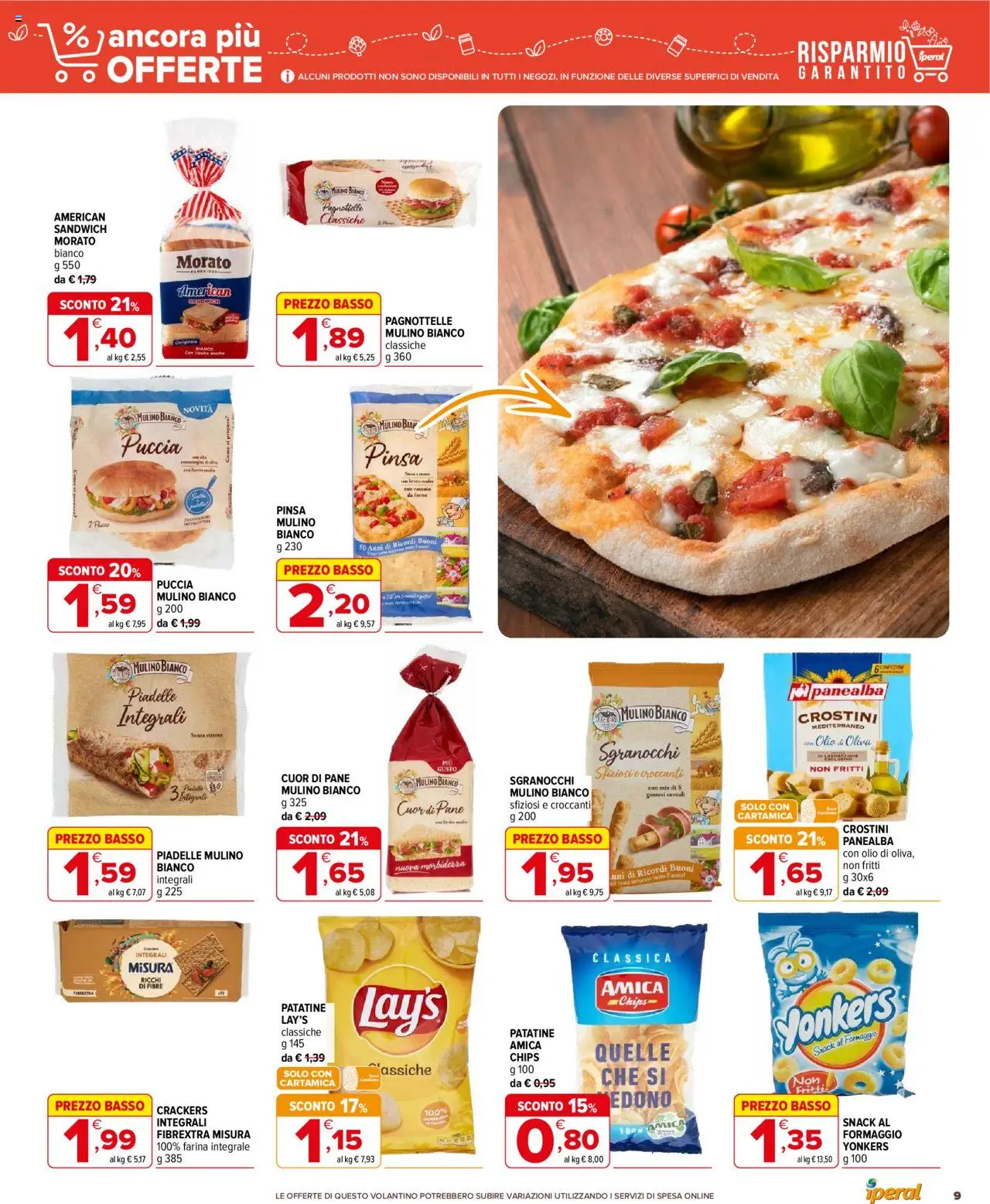 Volantino Iperal del 05.06.2025 | Pagina: 9 | Prodotti: Patatine, Piadina, Forno, Olio di Oliva