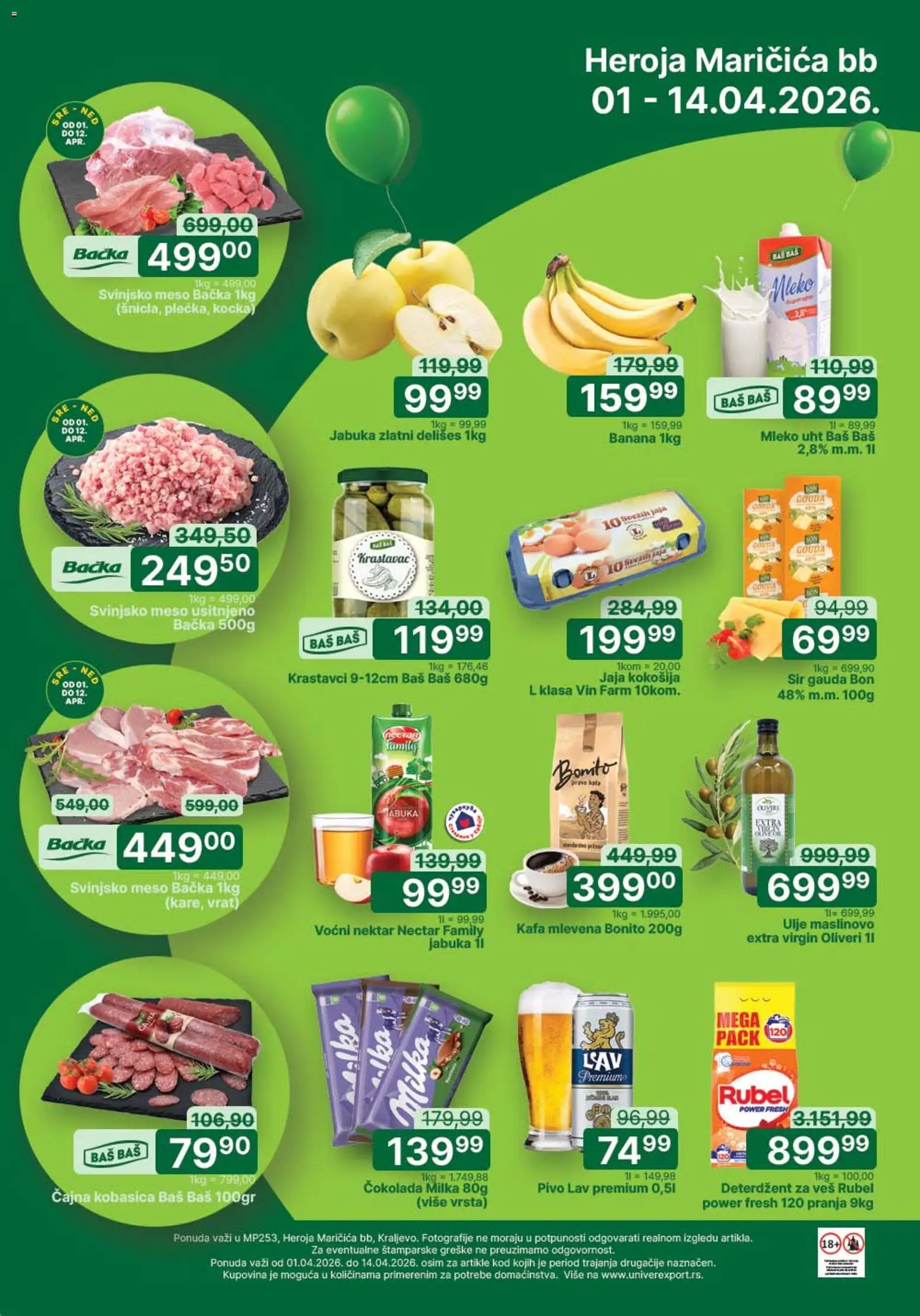 Univerexport katalog - važi od 01.04.2026 | Strana: 1