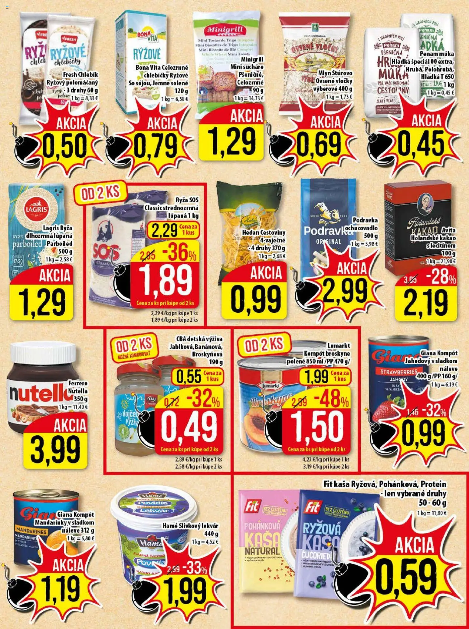 Nové Klas akcie – leták je platný od 05.01.2026 | Strana: 16 | Produkty: Cestoviny, Protein, Jahody, Broskyne