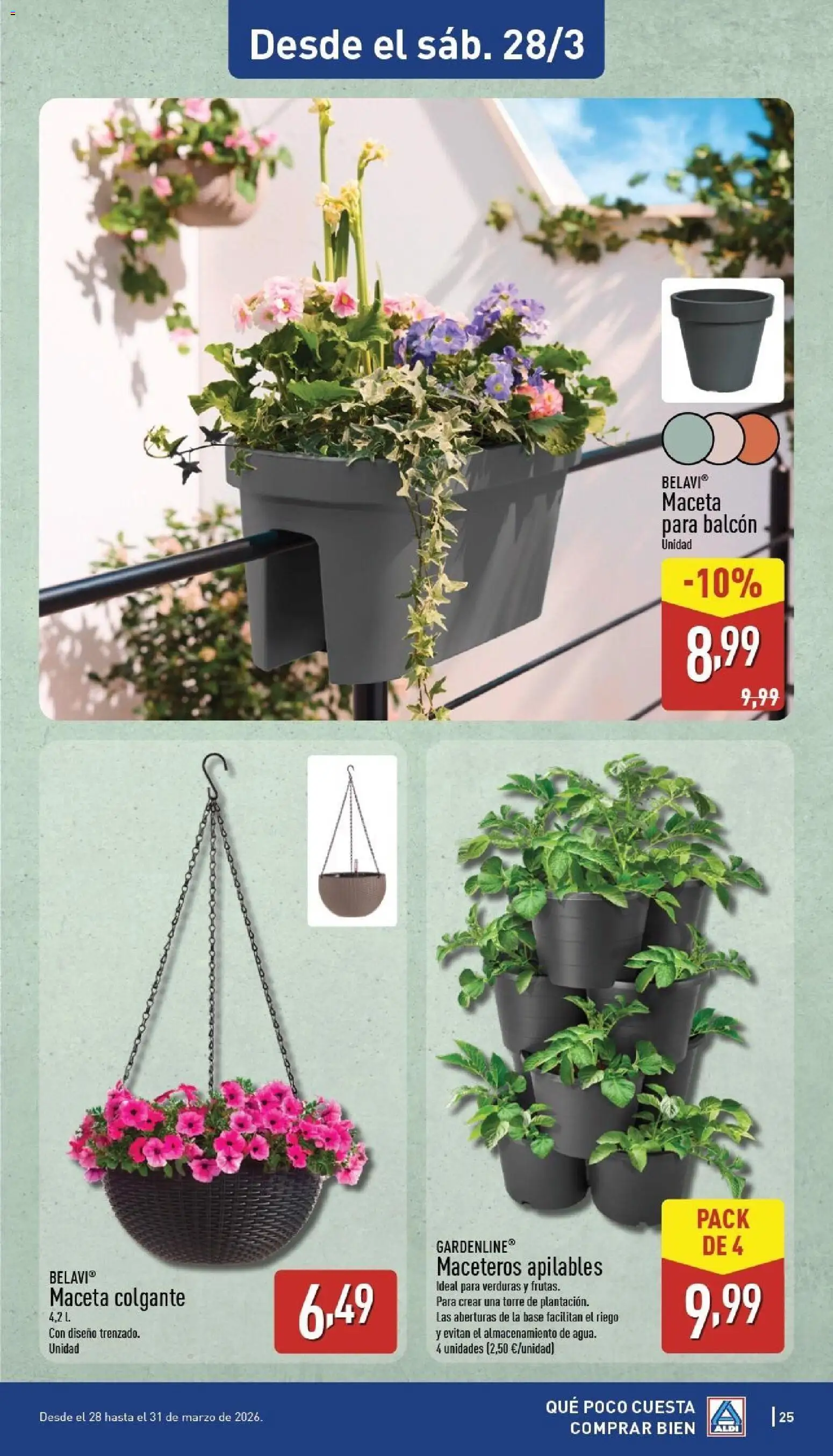 Aldi folleto Canarias │ válido desde el 23.03.2026 | Página: 25 | Productos: Maceta
