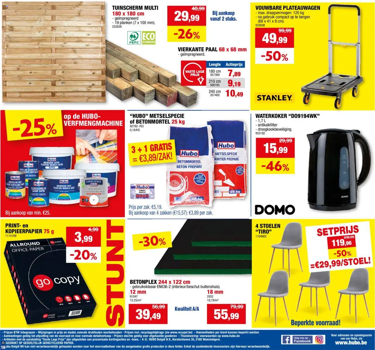  | Pagina: 16 | Producten: Waterkoker, Zak, Planken, Kan