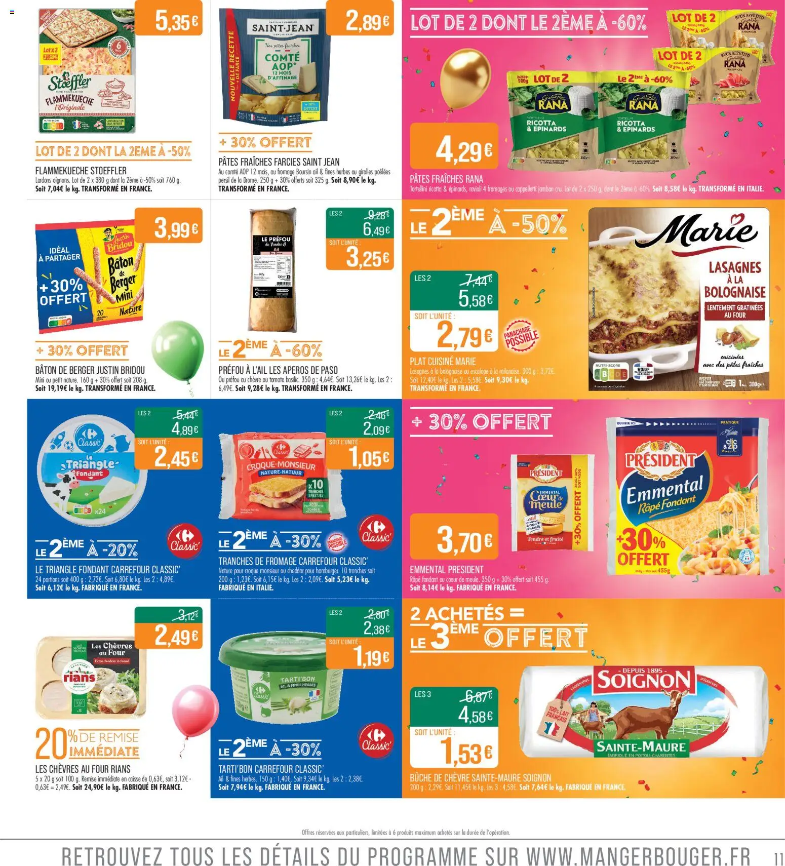{H1} | Page: 11 | Produits: Persil, Emmental, Lait, Jambon